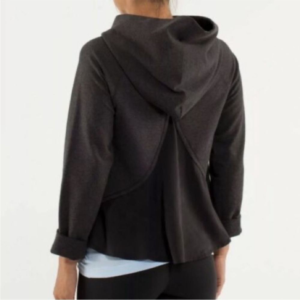 Lululemon Athletica Dark Gray Pull Me Over Hoodie Size 4